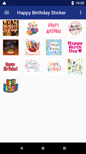 Happy Birthday Stickers - عکس برنامه موبایلی اندروید