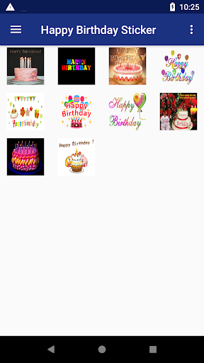 Happy Birthday Stickers - Image screenshot of android app