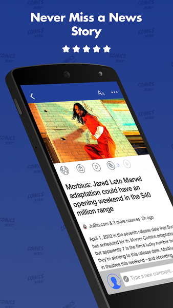 Comics News: Heroes & Movies - Image screenshot of android app