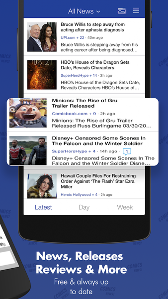 Comics News: Heroes & Movies - Image screenshot of android app