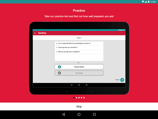 IELTS Prep App - takeielts.org - Image screenshot of android app