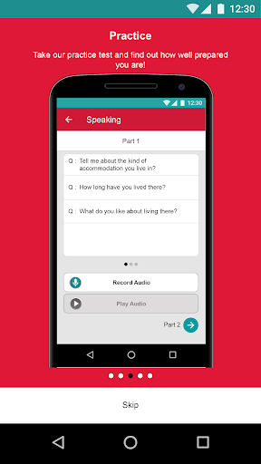 IELTS Prep App - takeielts.org - Image screenshot of android app