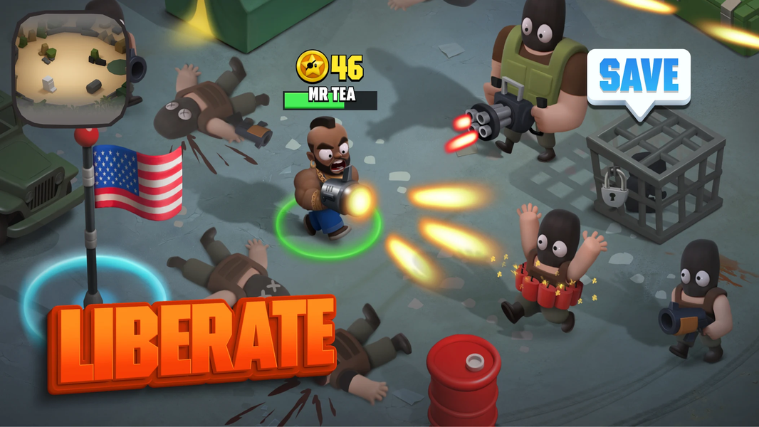 Bro Royale: Mayhem Shooter - Gameplay image of android game