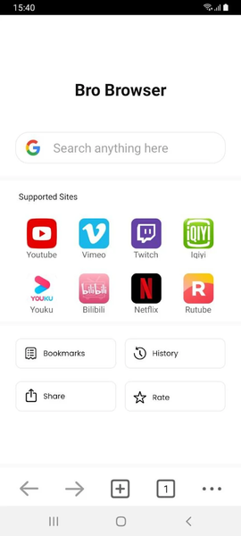 Bro Browser - Image screenshot of android app