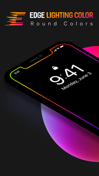 Edge flashing colors, lighting - Image screenshot of android app