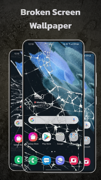 Broken Screen with Crack Prank - Image screenshot of android app