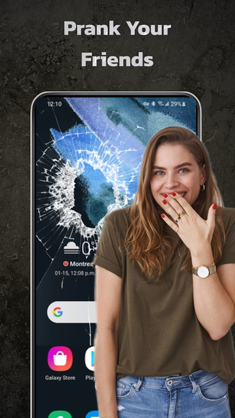 Broken Screen with Crack Prank - عکس برنامه موبایلی اندروید