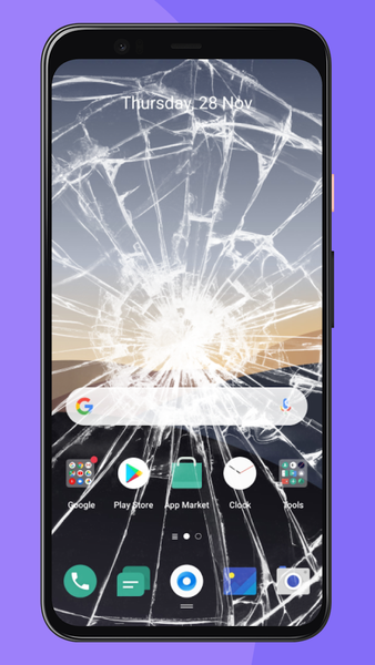 Broken Screen 4K Funny Pranks - Image screenshot of android app