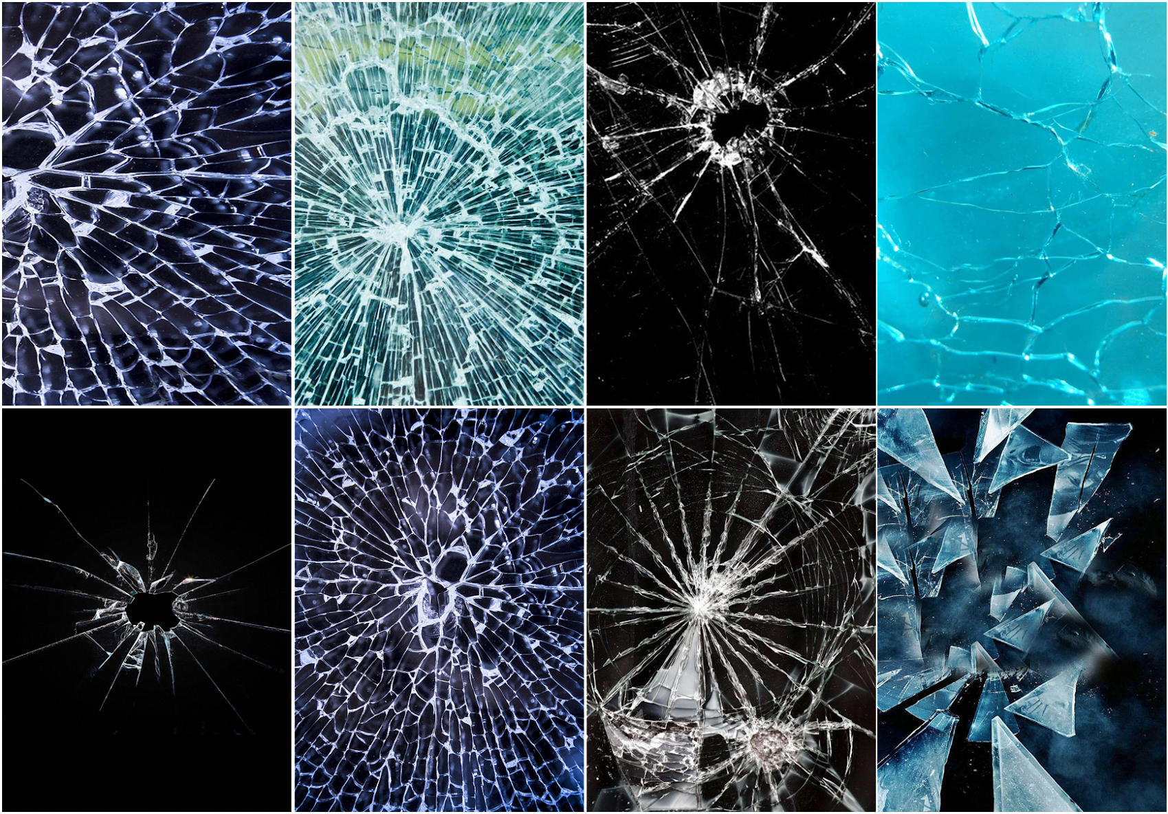 Free Photo | 3d rendering of broken glass texture