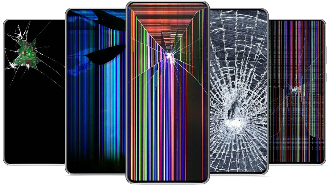 Broken Screen Wallpaper 4K - Image screenshot of android app