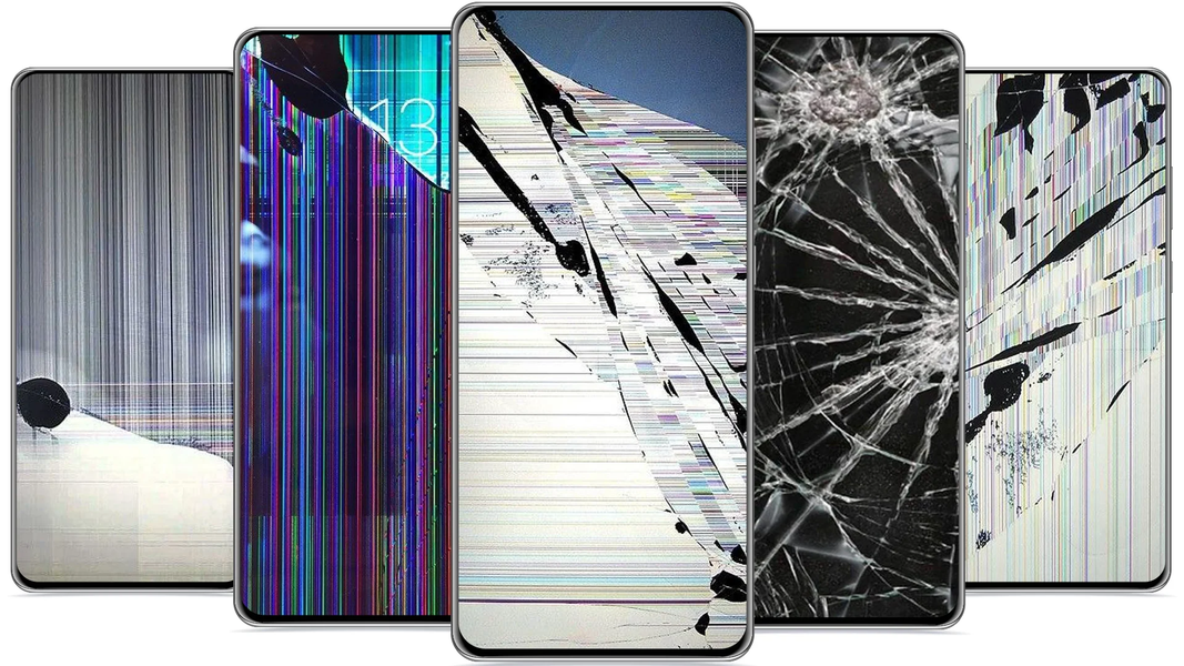 Broken Screen Wallpaper 4K - Image screenshot of android app