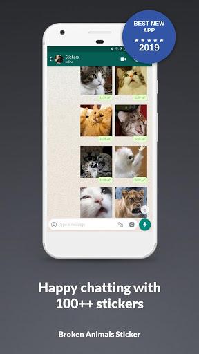 Broken Animal Meme Stickers WAStickerApps - عکس برنامه موبایلی اندروید