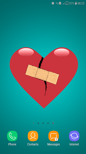 Broken Heart Wallpaper - Image screenshot of android app