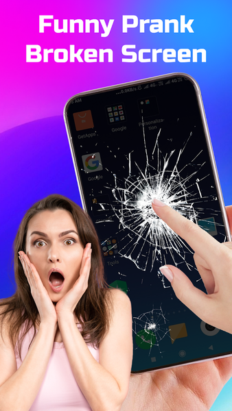 Broken Screen: Magic Wallpaper - عکس برنامه موبایلی اندروید