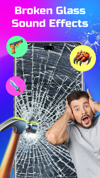 Broken Screen: Magic Wallpaper - عکس برنامه موبایلی اندروید