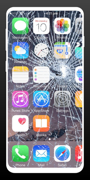Prank Broken Screen Wallpaper - Image screenshot of android app