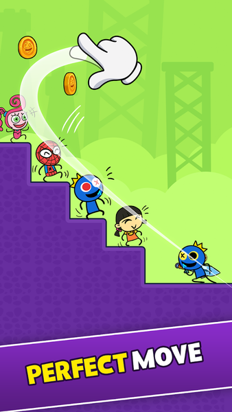 Rainbow Rocket Ninja - Gameplay image of android game