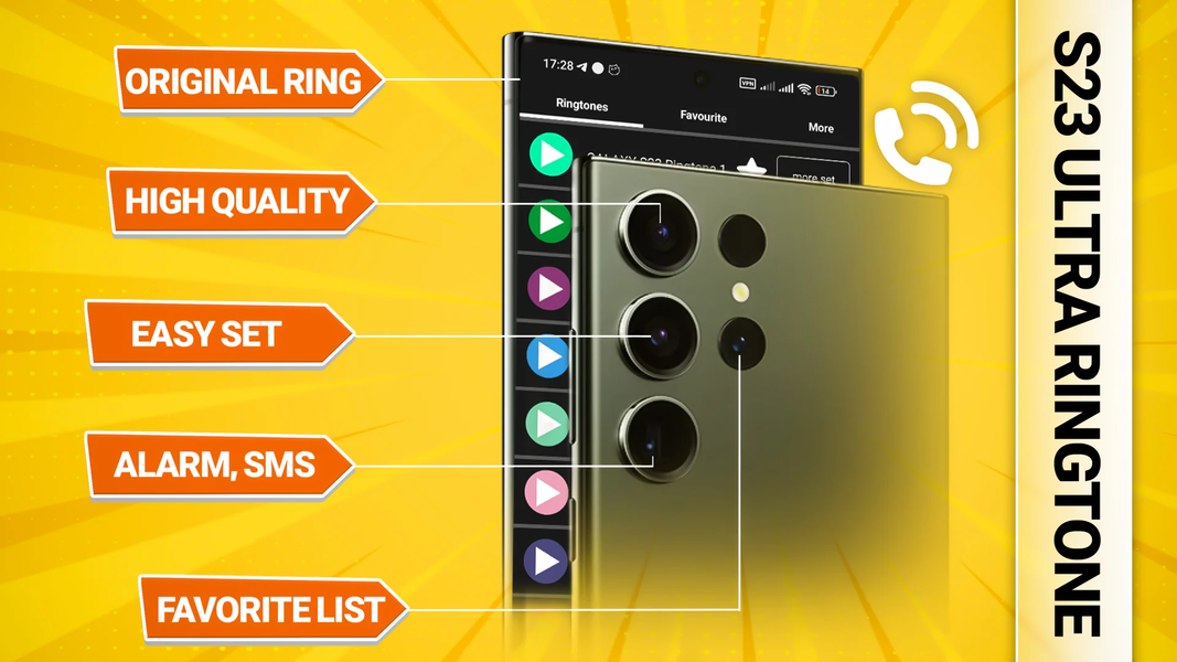 Ringtones for Galaxy s23 Ultra - عکس برنامه موبایلی اندروید