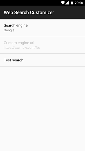 Web Search Customizer - عکس برنامه موبایلی اندروید