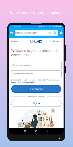 Web Browser: Internet Explorer - عکس برنامه موبایلی اندروید