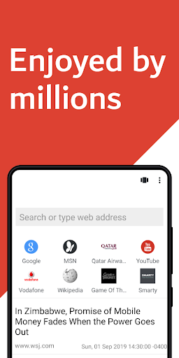 Carbon: Super Fast Browser - عکس برنامه موبایلی اندروید