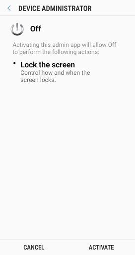 Off without lock - عکس برنامه موبایلی اندروید