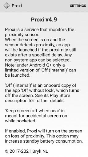 Proxi - proximity (screen off) app launcher - عکس برنامه موبایلی اندروید