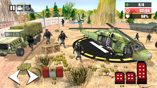 US Army Transport- Army Games - Gameplay image of android game