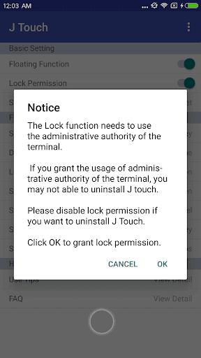 J Touch - Image screenshot of android app
