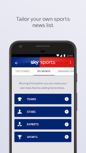 Sky Sports - عکس برنامه موبایلی اندروید