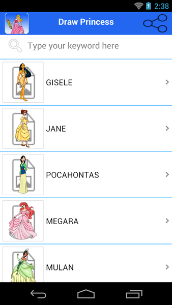 How To Draw Princess - Image screenshot of android app