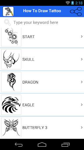 How to Draw Tattoo - Image screenshot of android app