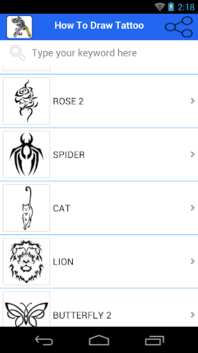 How to Draw Tattoo - Image screenshot of android app