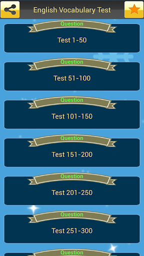 English Vocabulary Test - Image screenshot of android app