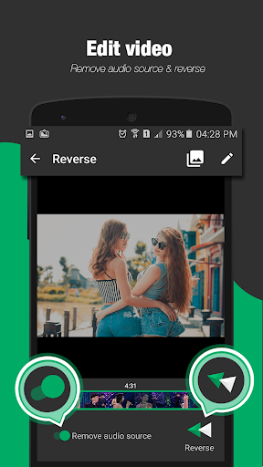 reverse video backwards - Image screenshot of android app