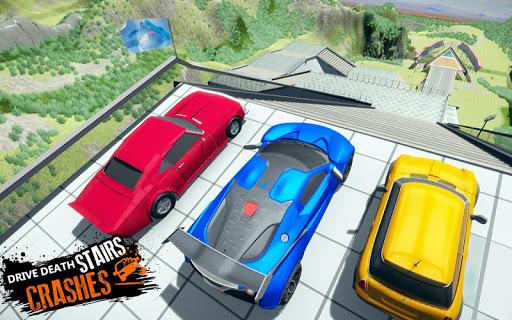 Car Crash Beam  Drive Sim: Death Stairs Jump Down - عکس بازی موبایلی اندروید