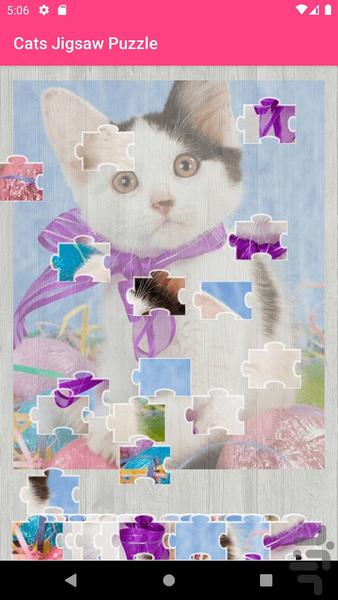 Cats Jigsaw Puzzle - Gameplay image of android game