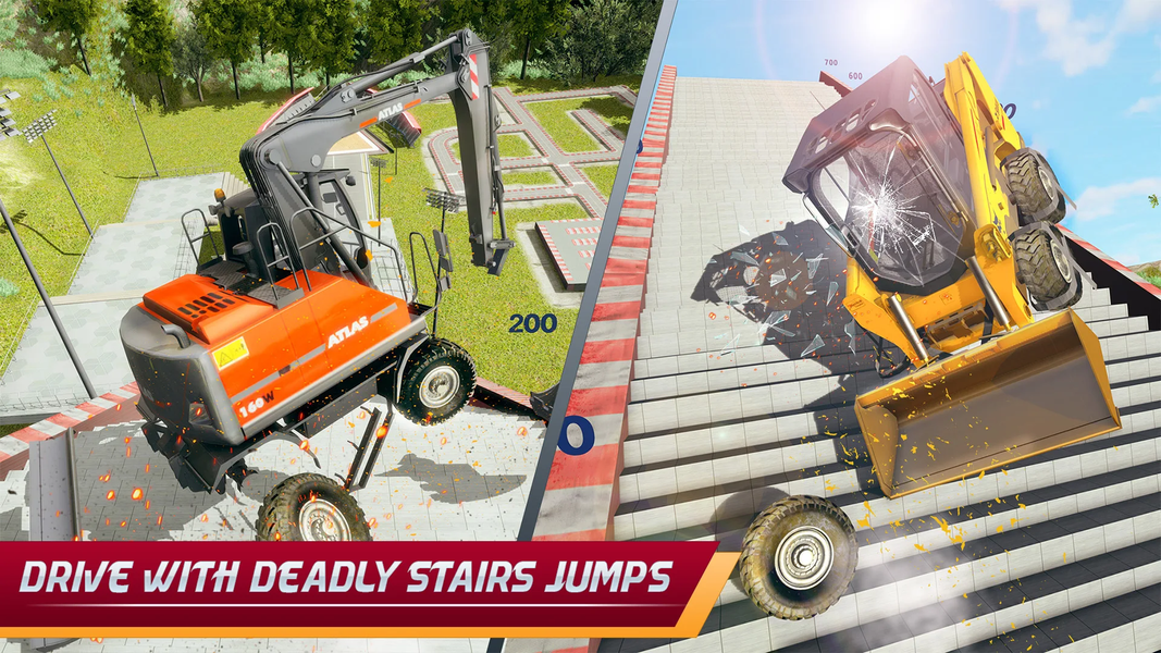 Heavy Machine Crash Simulator: - عکس بازی موبایلی اندروید