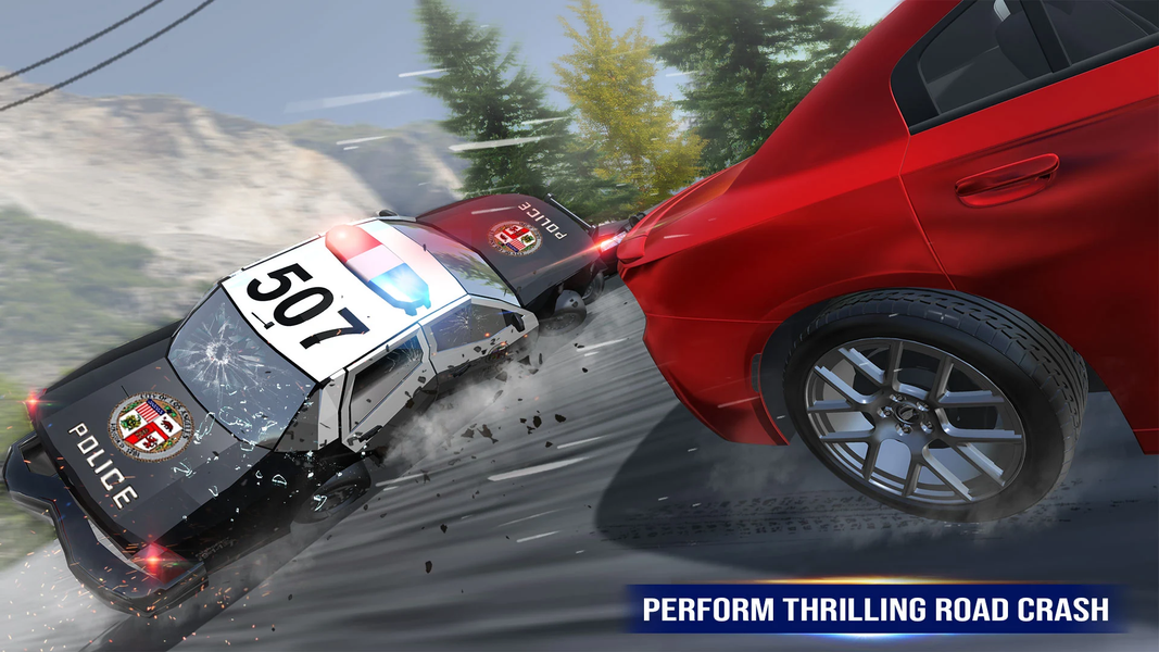 Police Car Chase Driving: Spee - Gameplay image of android game