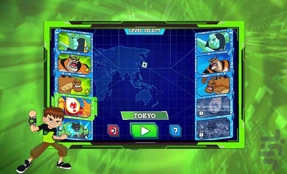 بازی بن تن نجات دنیا - عکس بازی موبایلی اندروید