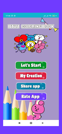 How to draw BT21 Coloring - Gameplay image of android game