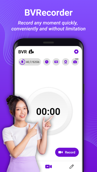 Background Video Recorder(BVR) - Image screenshot of android app