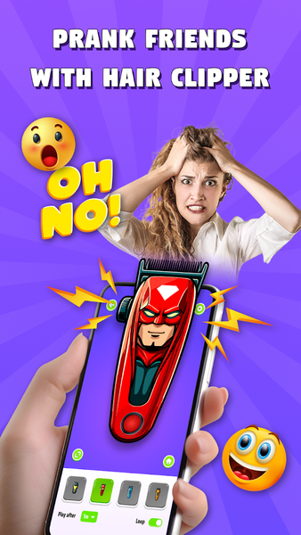 Hair Clipper Prank (jokes) - Image screenshot of android app