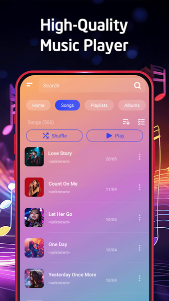 Mp3 & Music Player - عکس برنامه موبایلی اندروید