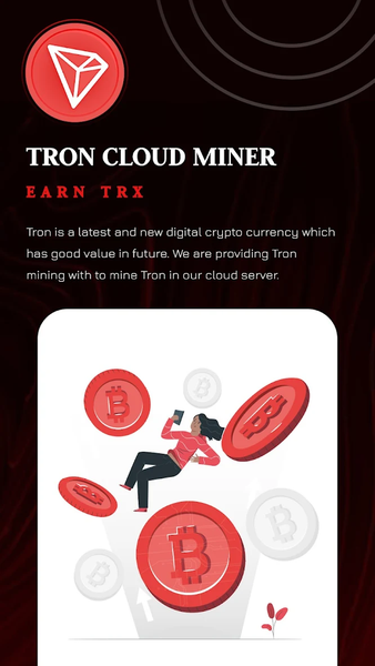 Tron Mine - Cloud Mining App - عکس برنامه موبایلی اندروید