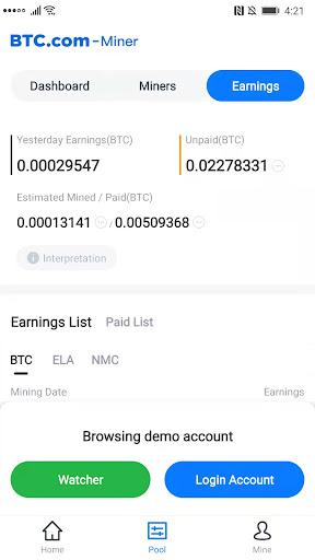 CloverPool - Multi-coins Pool - عکس برنامه موبایلی اندروید