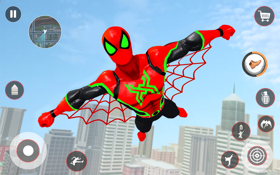 Super Rope Man hero: grand cri - Image screenshot of android app