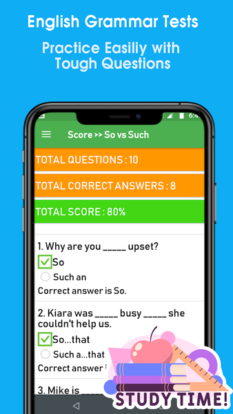 English Grammar Test - Image screenshot of android app