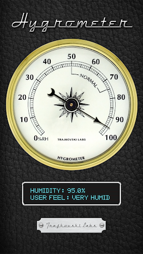 Hygrometer - Relative Humidity - Image screenshot of android app