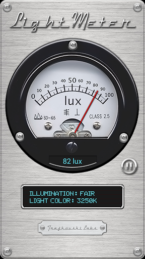 Light Meter - Lux & Kelvin - Image screenshot of android app